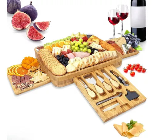 Tabla De Picoteo Premium Bambú
